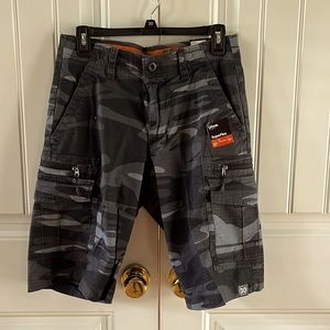 Men’s Urban Pipeline Cargo Shorts Camouflage Gray Size: 30